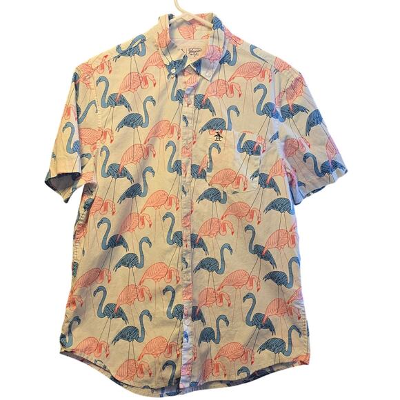 The original Penguin flamingo button down shirt - Picture 1 of 5